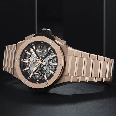 hublot gold chain watch|hublot gold watch price.